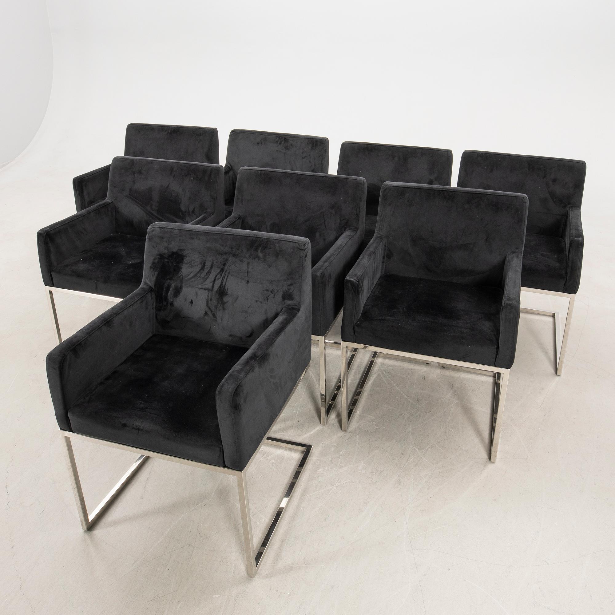 Mattias Grolander armchairs 8 pcs "Empire" 21st century.