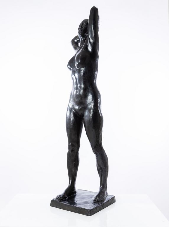 Gudmar Olovson, skulptur. Signerad. Numrerad. Gjutarstämpel. Brons, höjd 132 cm, längd 40 cm.