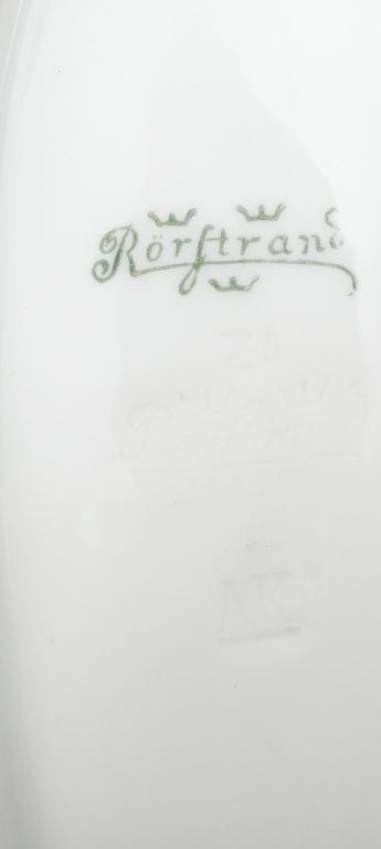 FISKFAT, porslin, "Liljor", Alf Wallander samt FISKFAT, 1 par, Rörstrand, sekelskiftet 1900.