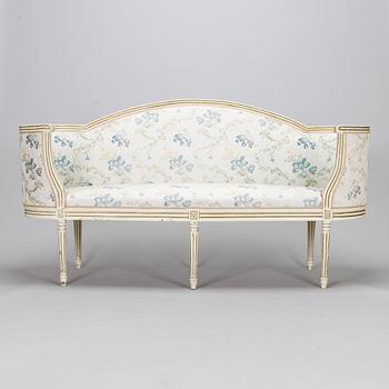 A Gustavian sofa, early 19th century.