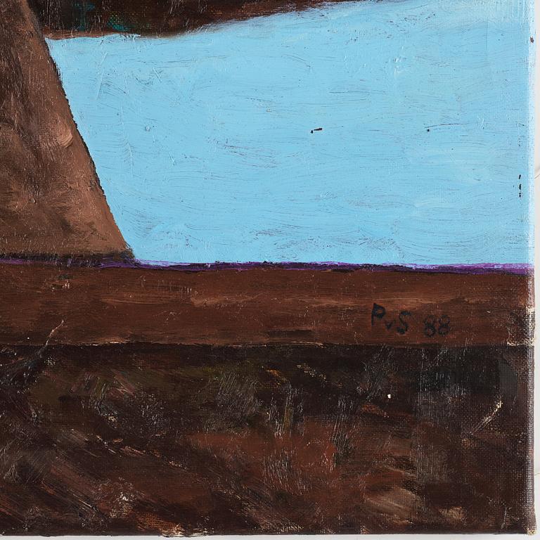 Philip von Schantz, oil on canvas. Signed and dated -88.