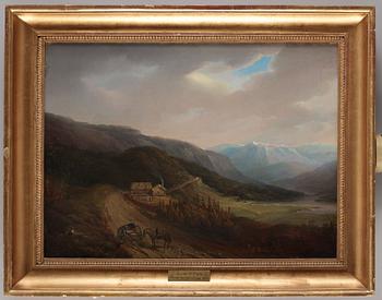 Gustaf Wilhelm Palm, Norwegian mountain landscape.