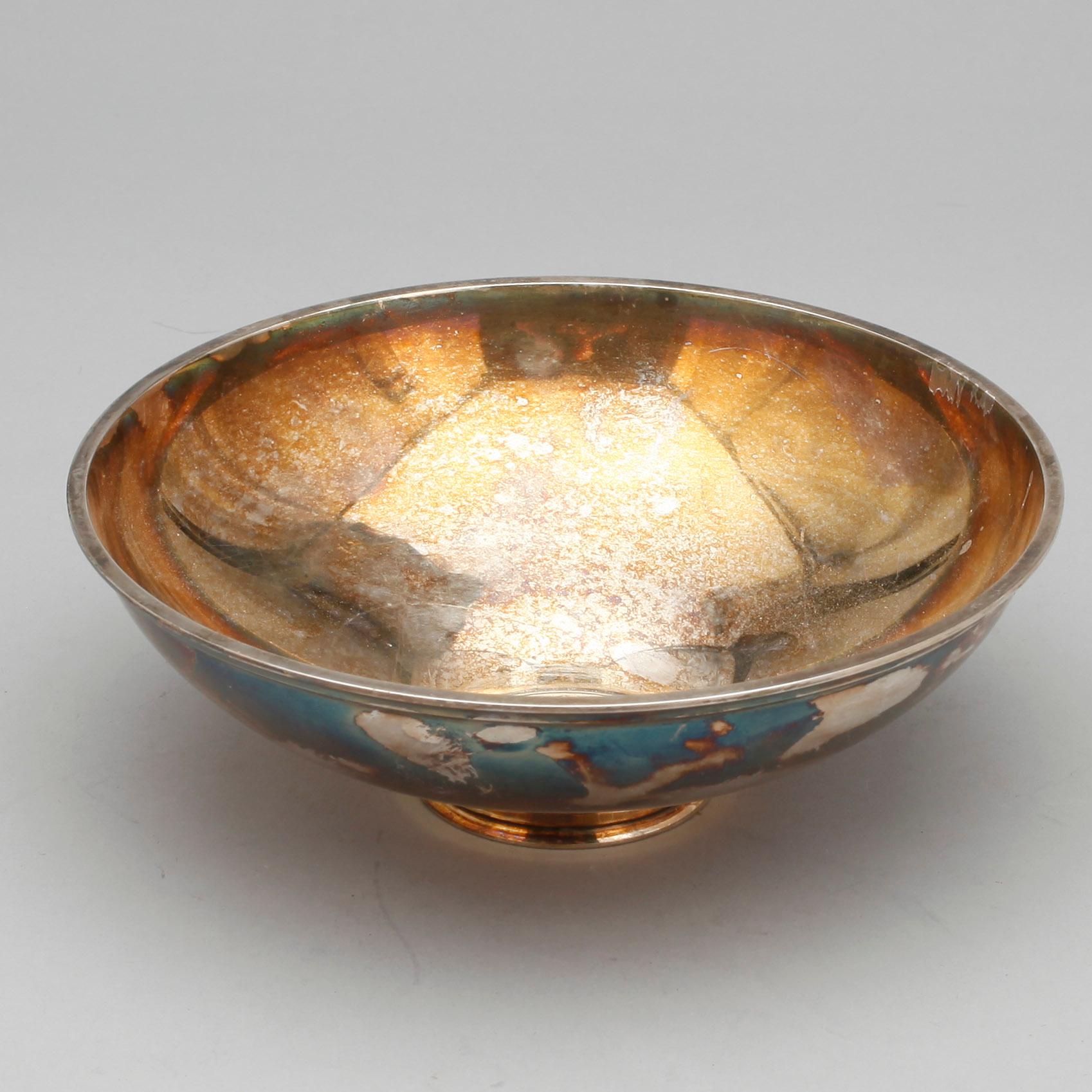 SKÅL, sterling silver, George Jensen, Danmark. Omkring 1900-talets mitt. Vikt ca 230 gram.