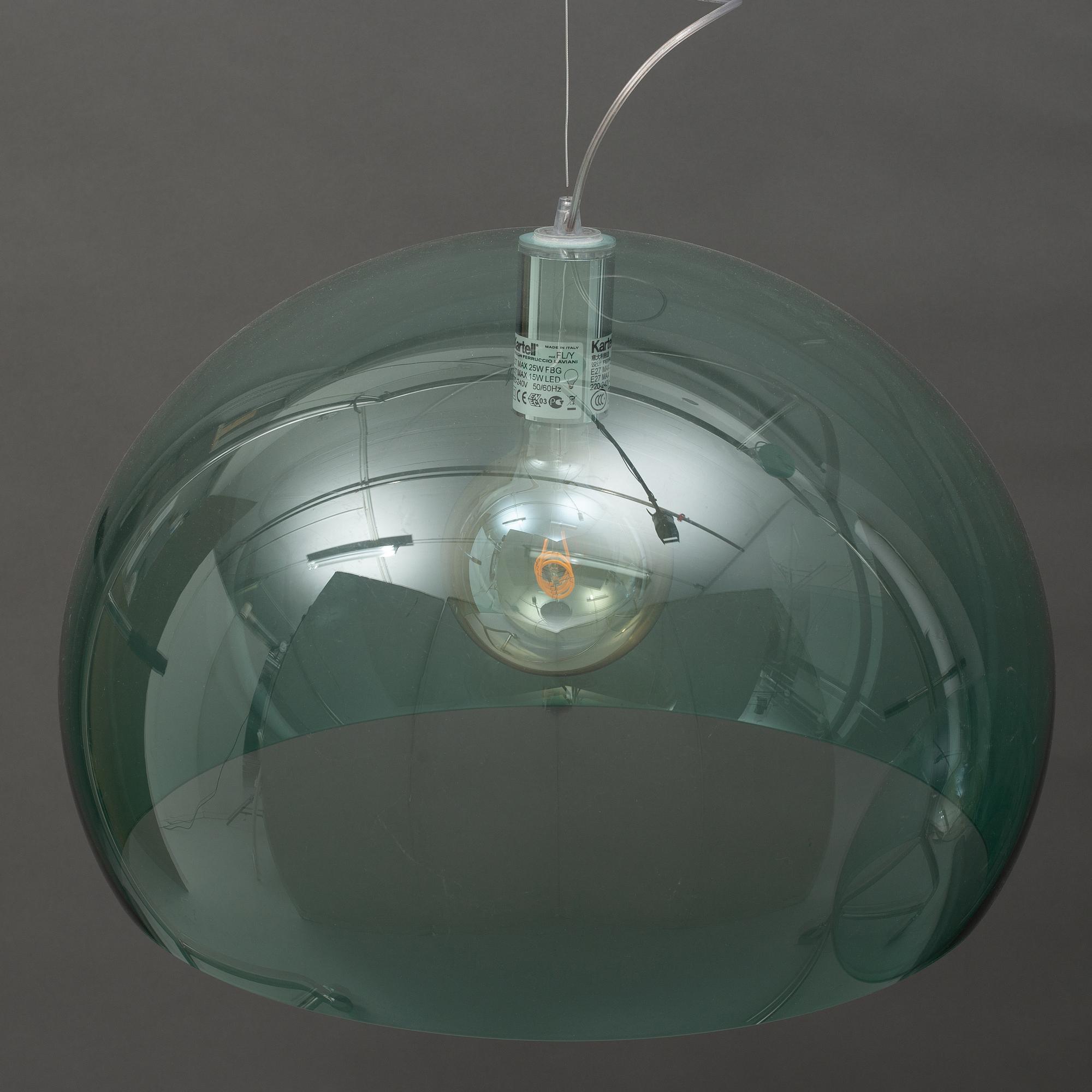 Ferruccio Laviani, ceiling lamps, 2 pcs, "Fl/y", Kartell.