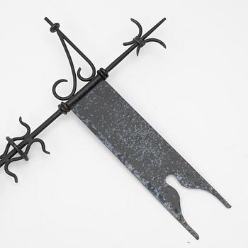 Weather vane, wrought iron, second half of the 20th century.
