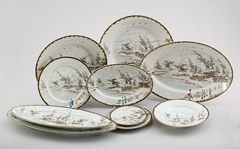 MATSERVIS, 45 delar, porslin, Japan, 1900-talets första hälft.