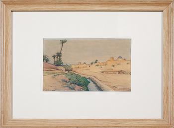 Joseph Milner-Kite · JOSEPH MILNER-KITE, akvarell, signerad.
