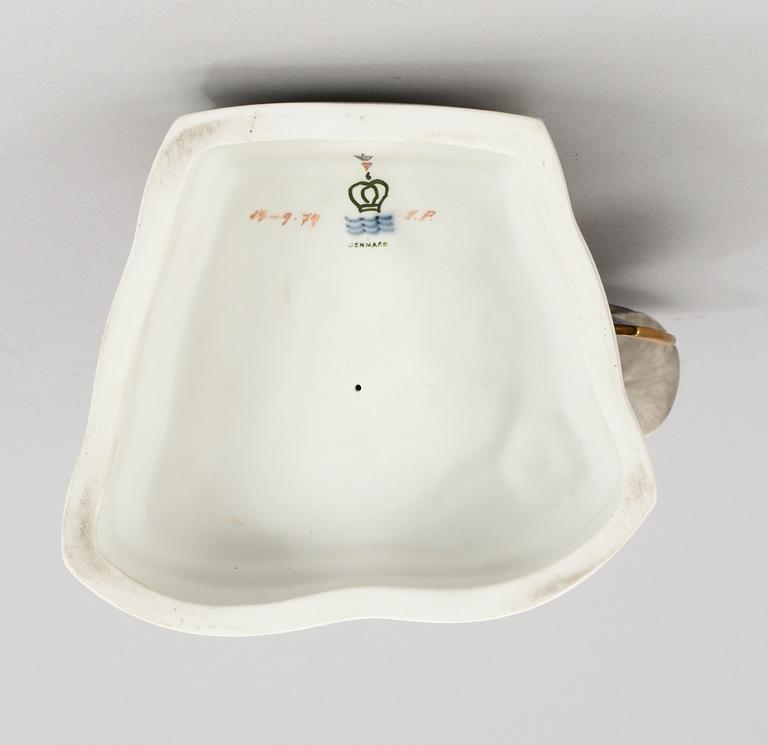 A Gerhard Henning 'Fairy-Tale II' porcelain figure, Royal Copenhagen, dated 19-9-74.