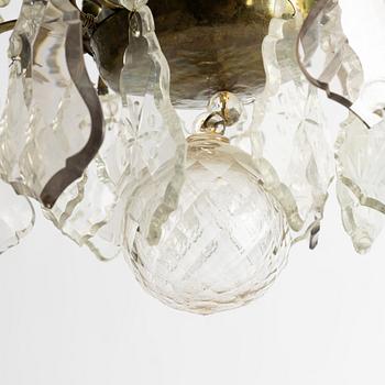 Chandelier, Rococo style, circa 1900.