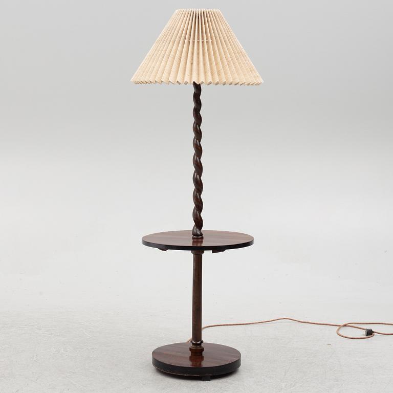 Golvlampa med bord, 1930-tal.