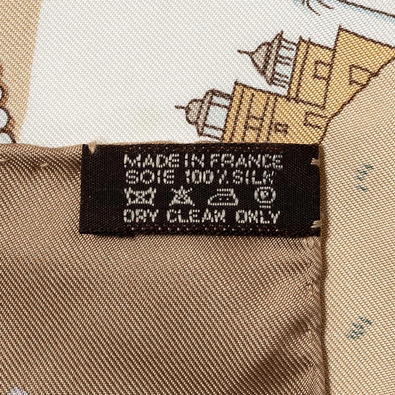 Hermès, scarf, "Caparaçons de la France et de l'Inde".