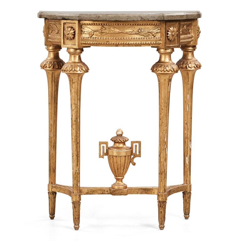 KONSOLBORD, gustavianskt stockholmsarbete, 1700-talets slut.