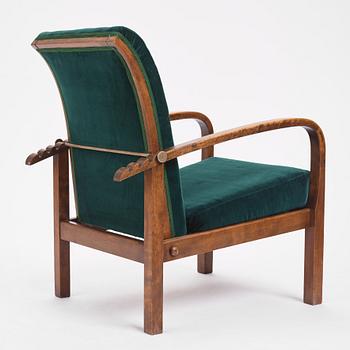 Axel Larsson, likely, a pair of armchairs, Svenska Möbelfabrikerna, Bodafors ca. 1930.