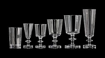 GLASSERVIS, 62 delar, "Karlberg", Elis Bergh, Kosta.