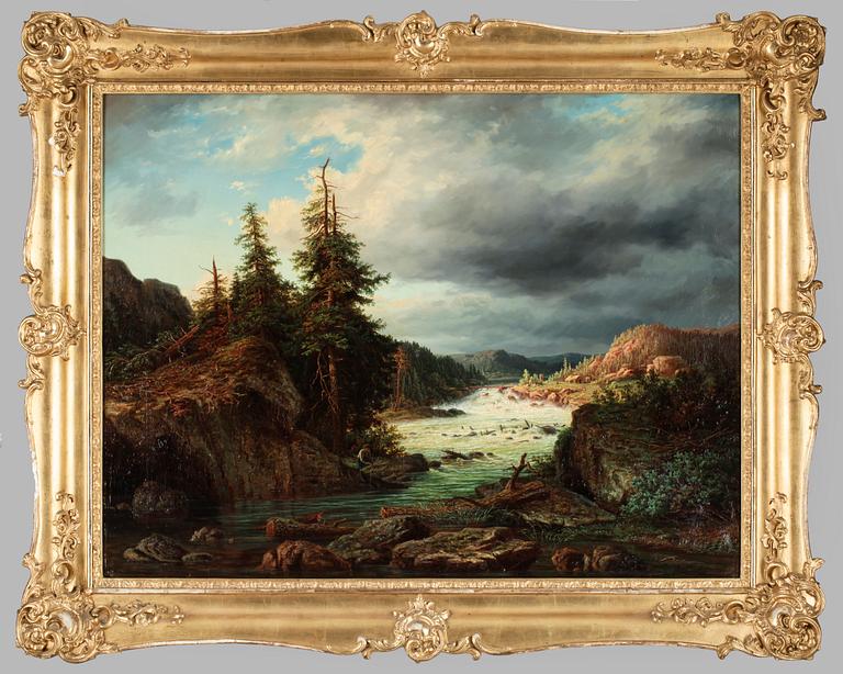 HARALD TORSSLOW, olja på duk. Sign o dat 1859.