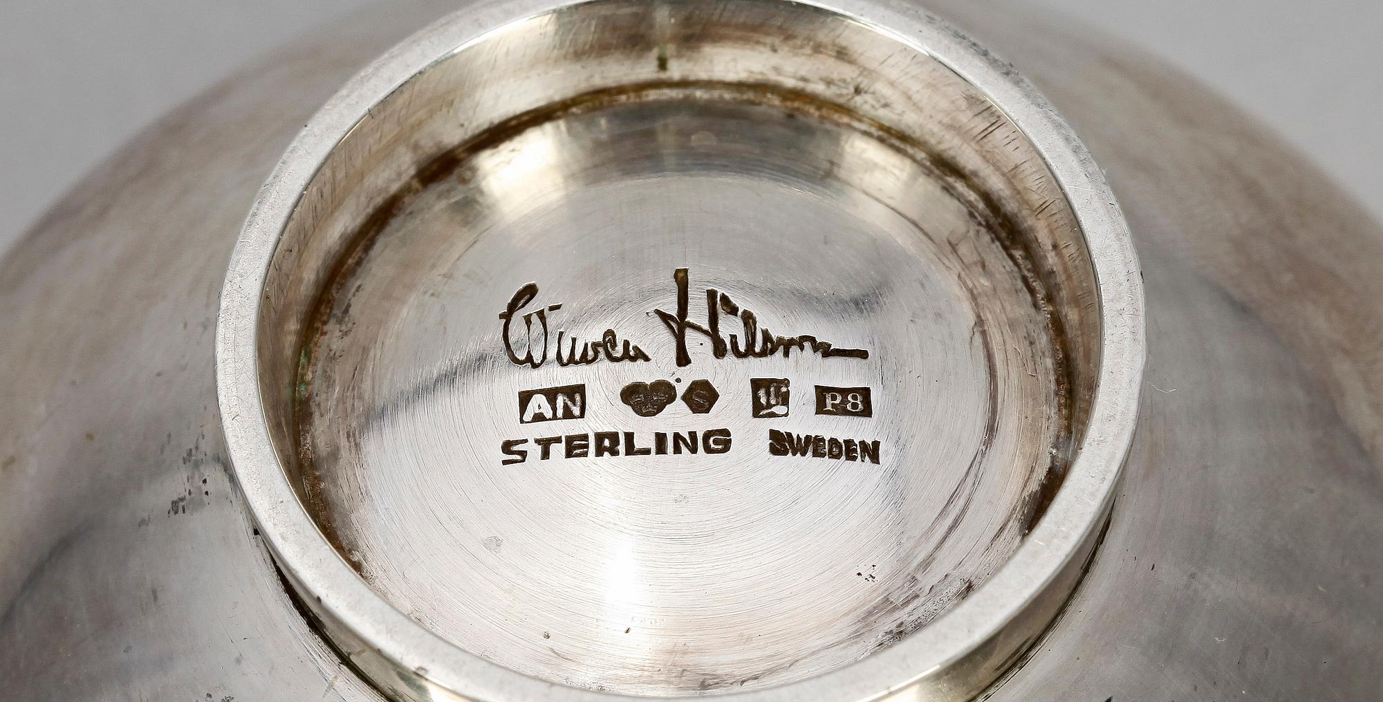 SKÅL, sterlingsilver, Wiwen Nilsson, Lund, 1941. Tot vikt ca 76g.