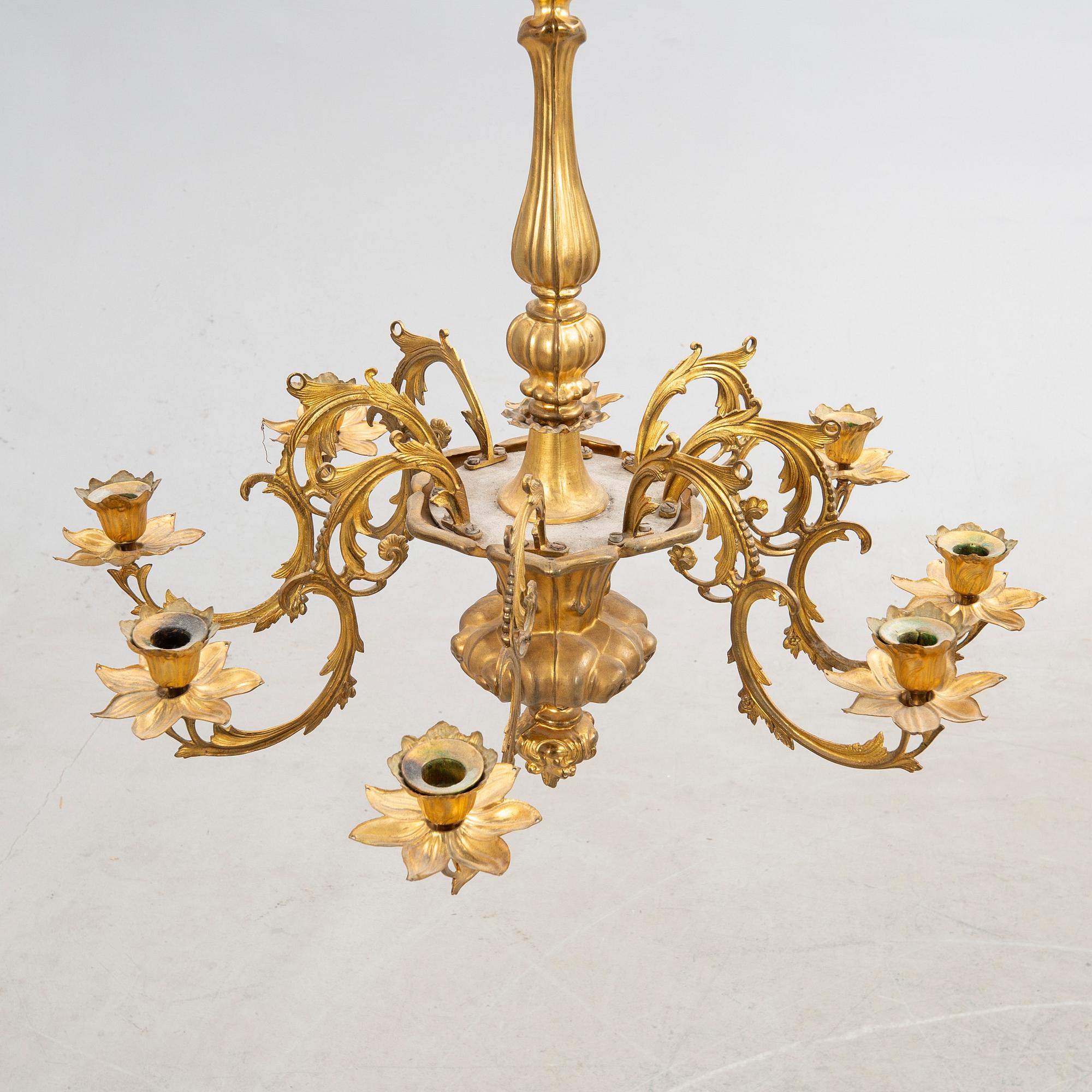 Chandelier Neo-Rococo circa 1900.