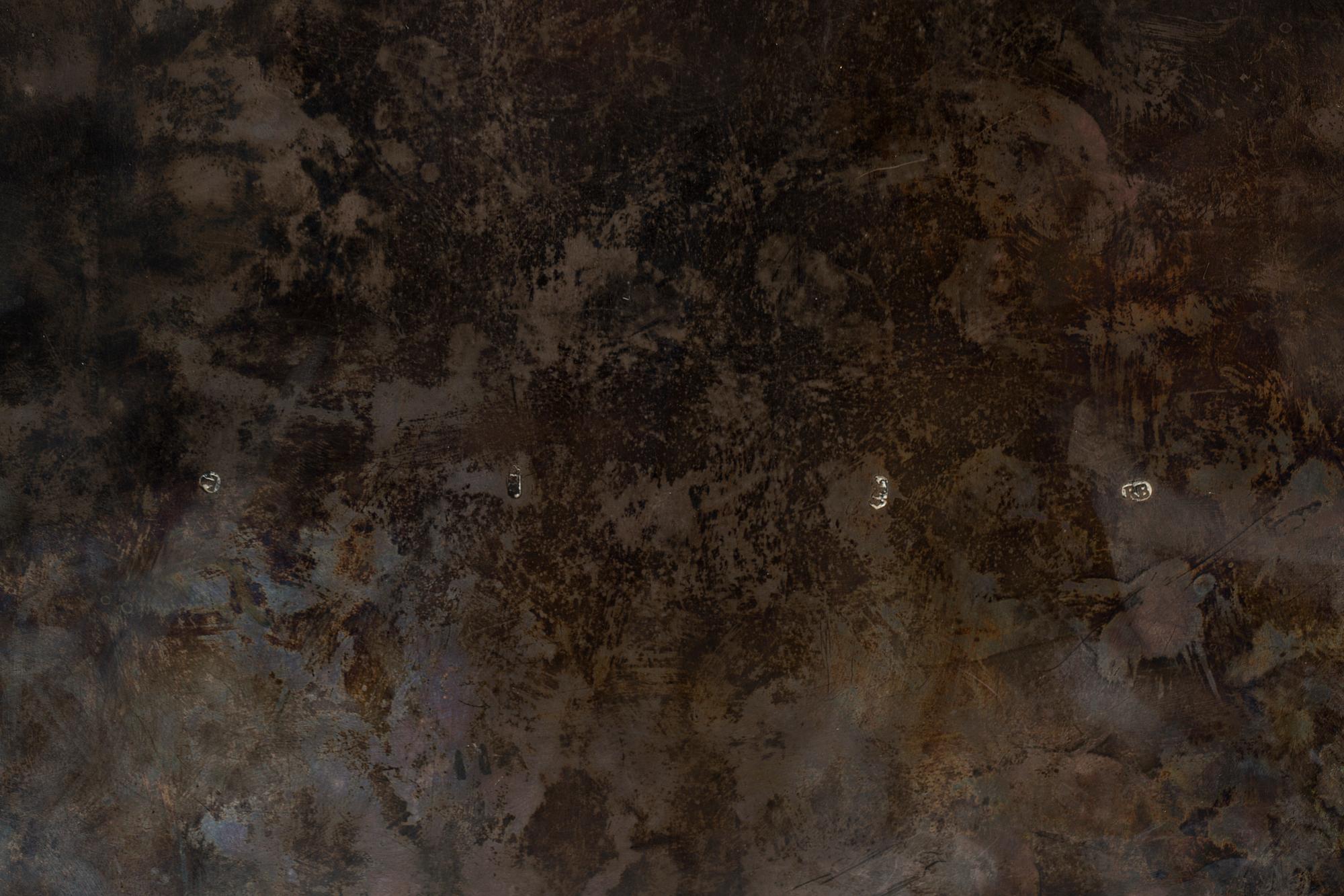 A SILVER WAITER, HOLLAND, 19TH CENTURY.