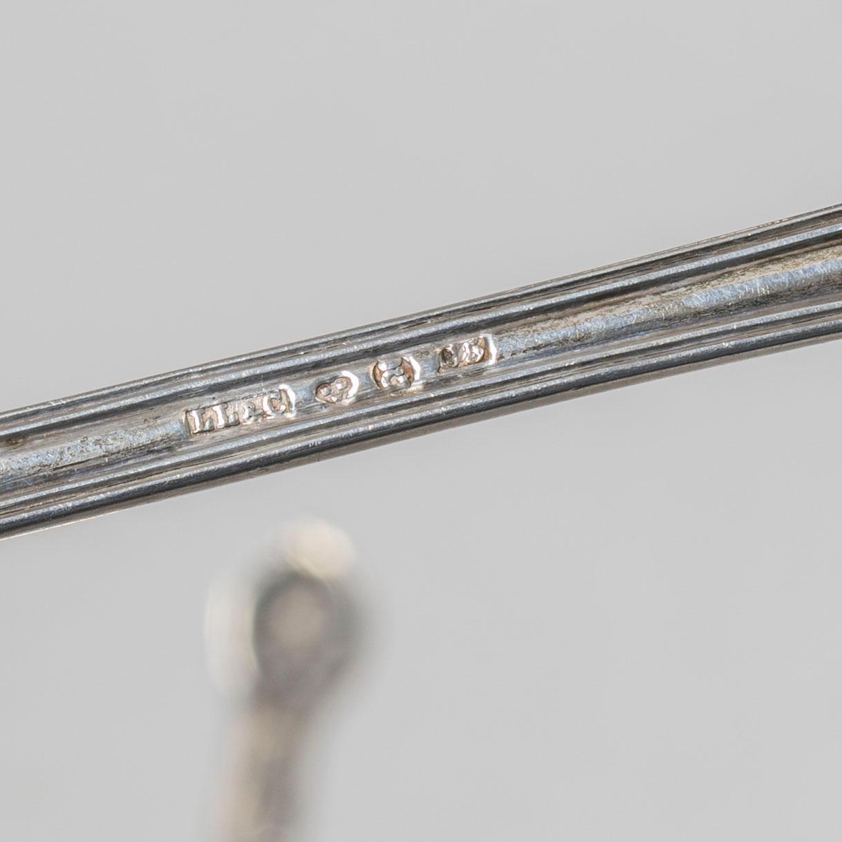 Bestick, 10 st, silver, mestadels rokokostil, 1900-tal.