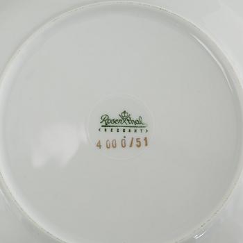 SERVISDELAR, 79 st, porslin, Rosenthal, 1900-talets andra hälft.
