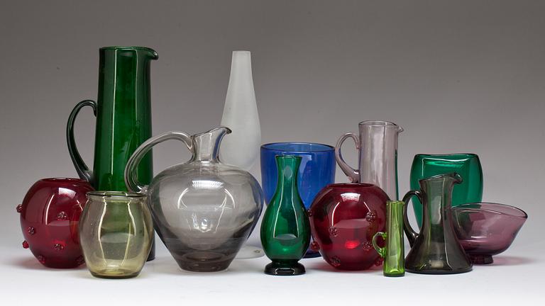 PARTI GLAS, 13 delar, bl a Monica Bratt, Reijmyre, 1900-tal.