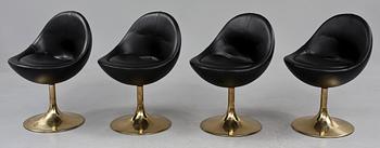 STOLAR, 4 st, "Venus", Johansson Design, 1900-talets andra hälft.