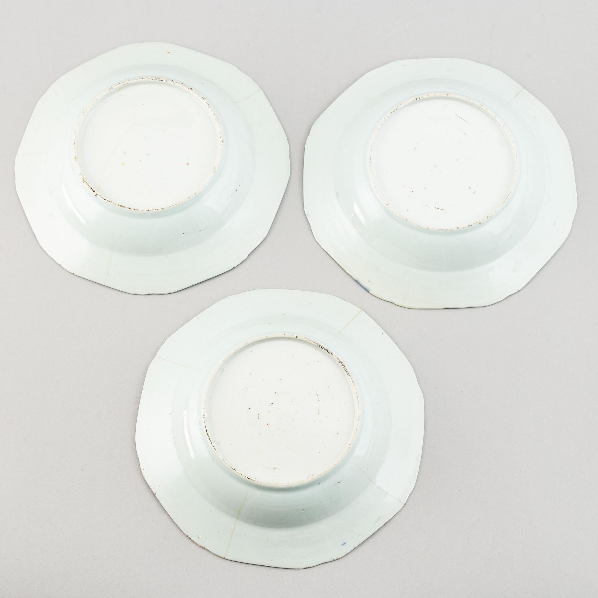 A group of blue and white porcelain, Qing dynasty, 18/19th Century.