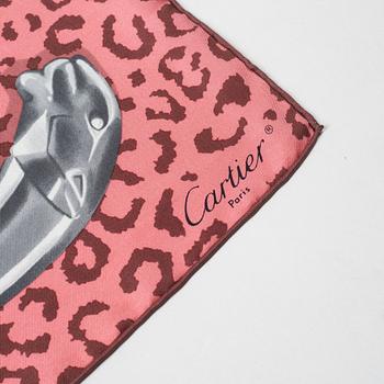 Cartier, a twill silk scarf.