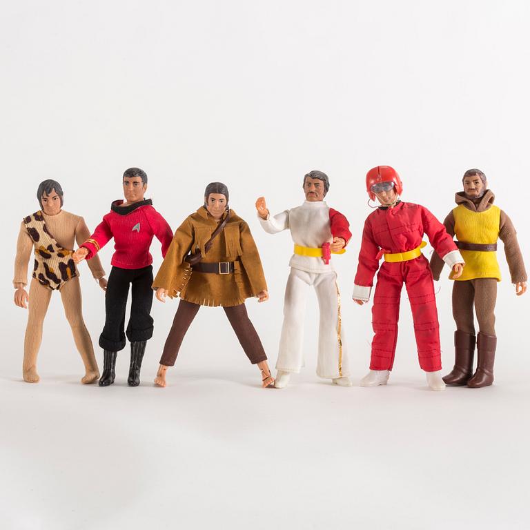 ACTIONFIGURER, 11 stycken, Mego, 1970-tal.