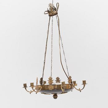 AMPEL, empire, 1800-tal. Höjd 67 cm.