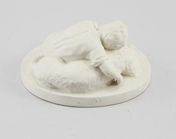 FIGURGRUPP, parian, Gustavsberg, 1921.