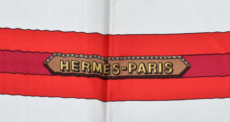 SCARF, siden, Hermés Paris. " Les Sangles".
