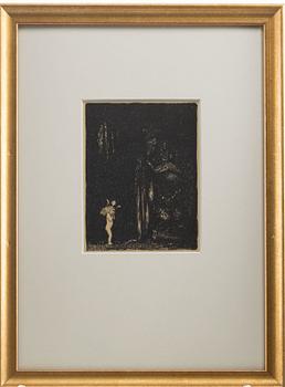 John Bauer, "En sådan eländig liten bleknos, sa Trollet".