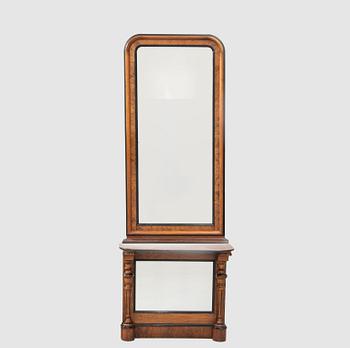 Mirror with Console Table circa 1900.