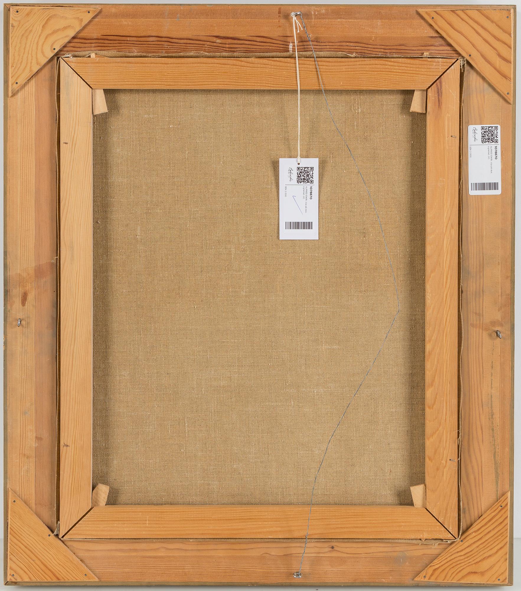 ALFRED EIKRI, oil on canvas, signed.