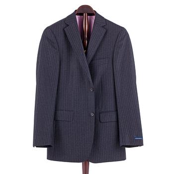 201. EDUARD DRESSLER, a grey wool suit consisting of jacket and pants. Size 46.