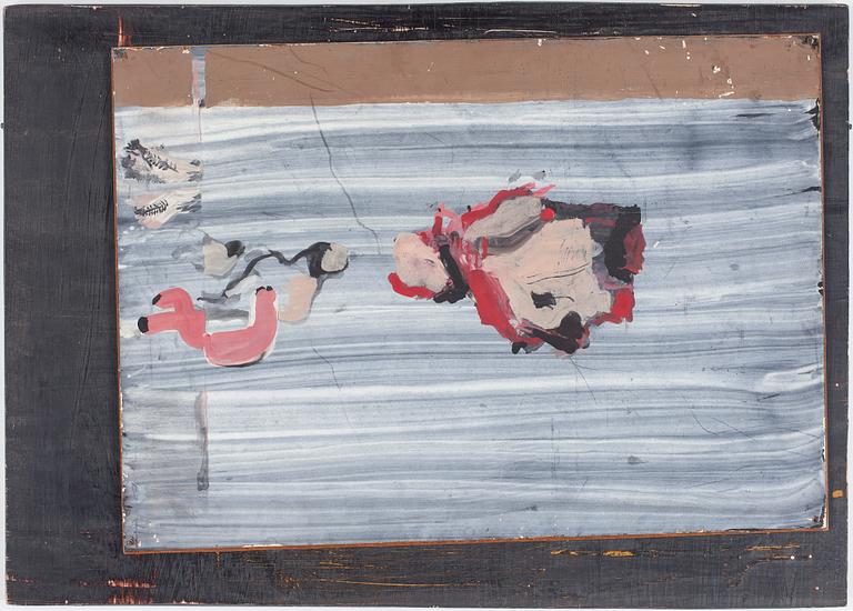 OKÄND KONSTNÄR, blandteknik, ej signerad.