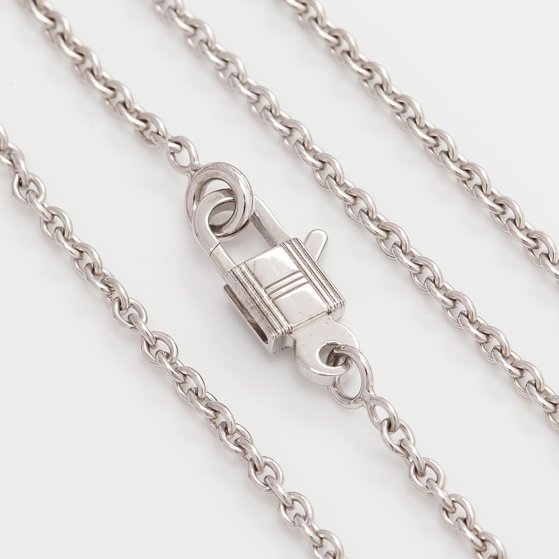 Hermès, halsband, "Kelly Cadenas", 18K vitguld och diamanter.