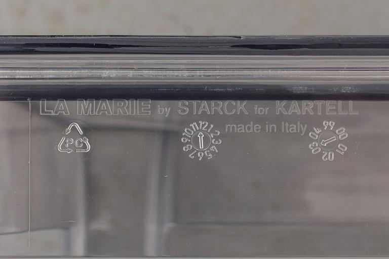 STOLAR, 3 st, "La Marie" Philippe Starck, Kartell, Italien, modellen formgiven 1998.