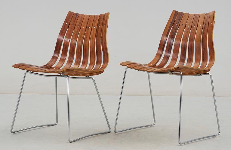 STOLAR, ett par, "Scandia", Hans Bratterud, Hove Möbler, Norge, formgivna 1957.