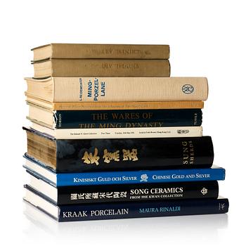 725. Collectors library, ten books about Chinese Works of Art.