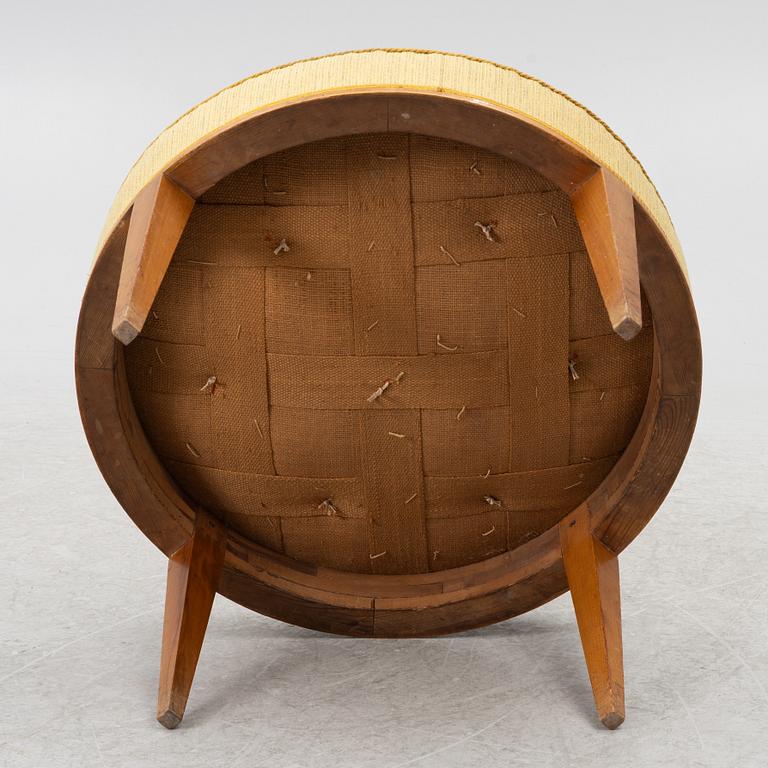 Josef Frank, a model 647 ottoman, Firma Svenskt Tenn, before 1985.