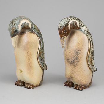 GUNNAR NYLUND, figuriner, 2 st, stengods, Rörstrand.