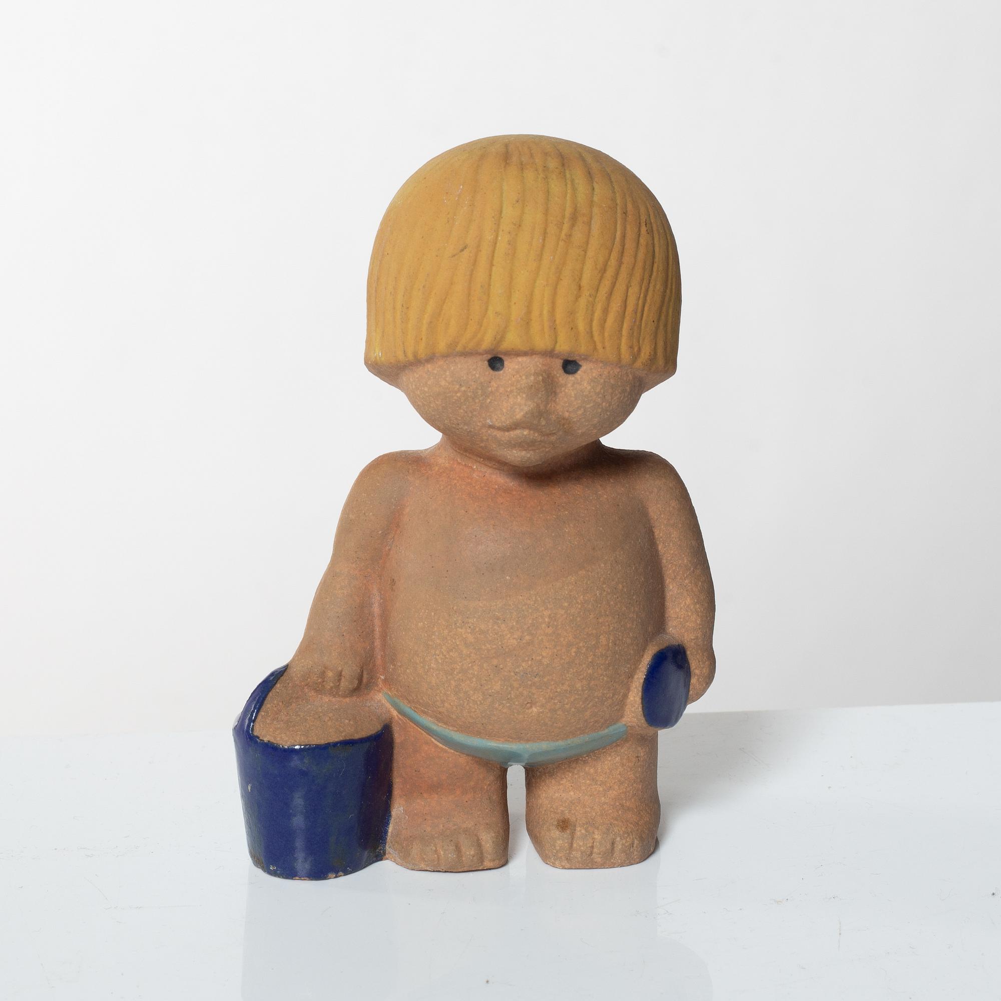 Lisa Larson, figurines, 8 pcs, "Children of the World", Gustavsberg.