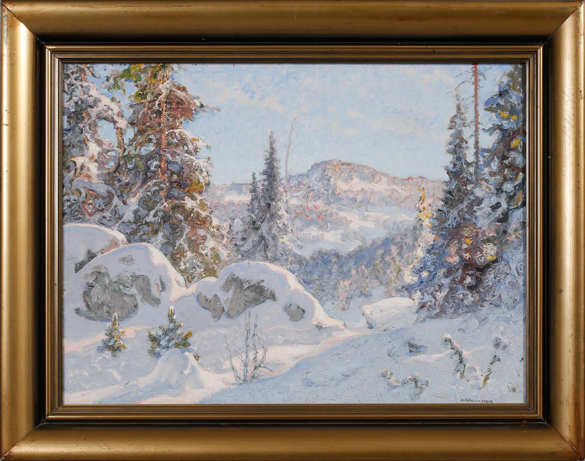 ANSHELM SCHULTZBERG, olja på duk, signerad.