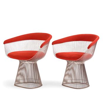 41. Warren Platner, a pair of 'Platner Side Chair' chairs, Knoll International, post 1966.