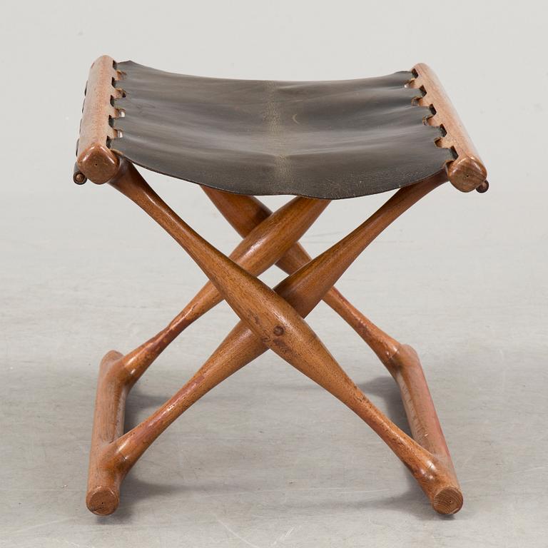 A 1960s folding stool by Poul Hundevad for Vamdrup, Denmark.