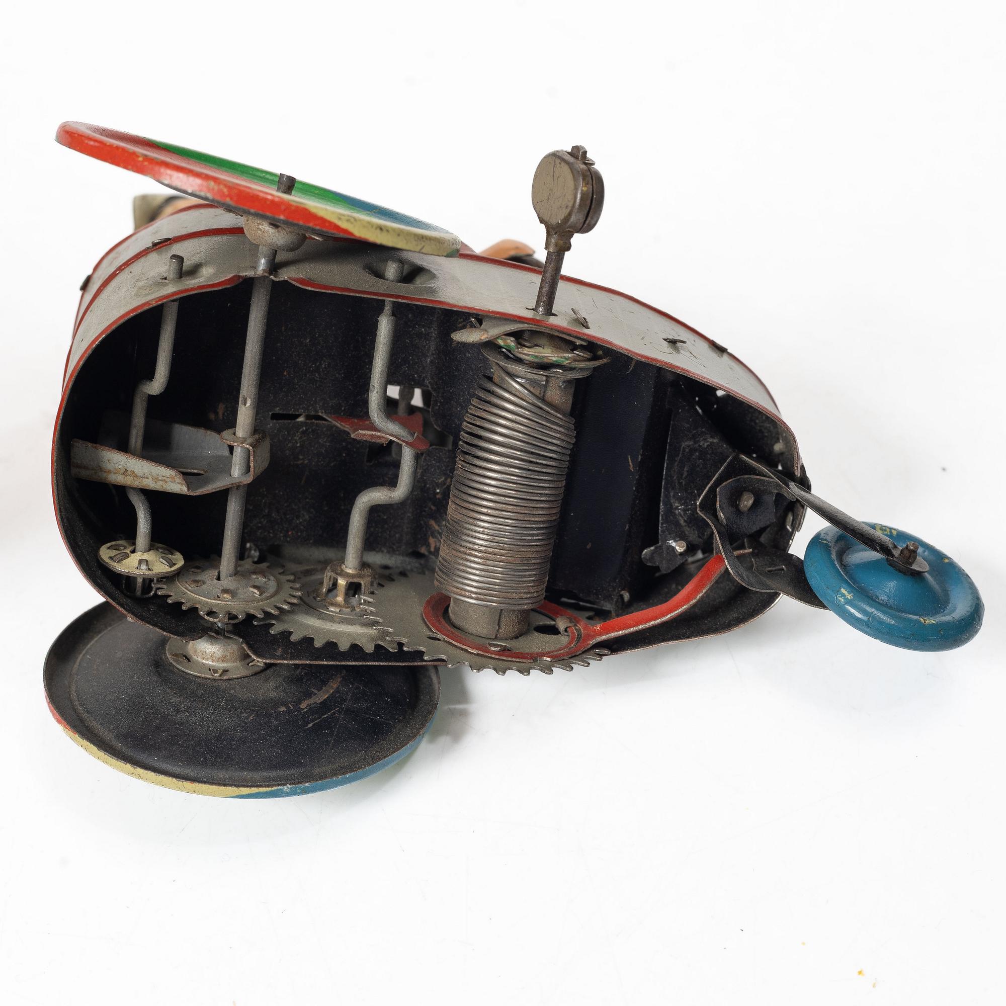 Mechanical toys, 2 pcs, “Peter” Lehman, Germany, and “Grand Pa's New Car”, second half of the 20th century.