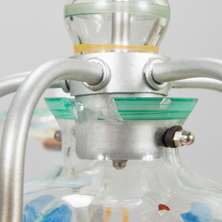 Paavo Tynell, takkrona, modell 1752, för Taito och Köklax Glasbruk, 1940-tal.