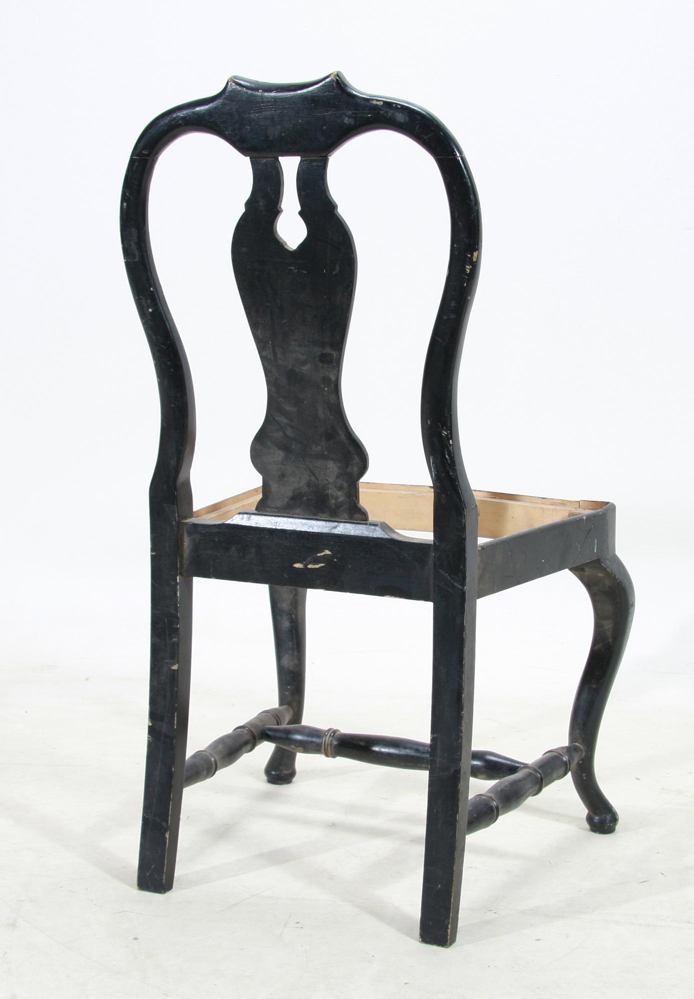 STOLAR, 6 st, rokokostil, 1900-talets mitt.